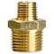 Homeplus+ ATC 1/2 in. MPT X 1/4 in. D MPT Brass Reducing Hex Nipple 6JC101010721017 - alternate 1